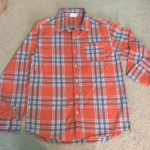 Long sleeve button down dress shirt Flannel